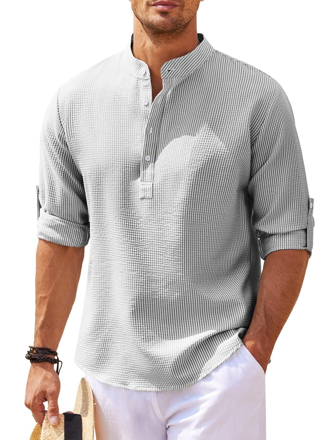Cormac - Blokes' Long Sleeve Chill Linen Shirt