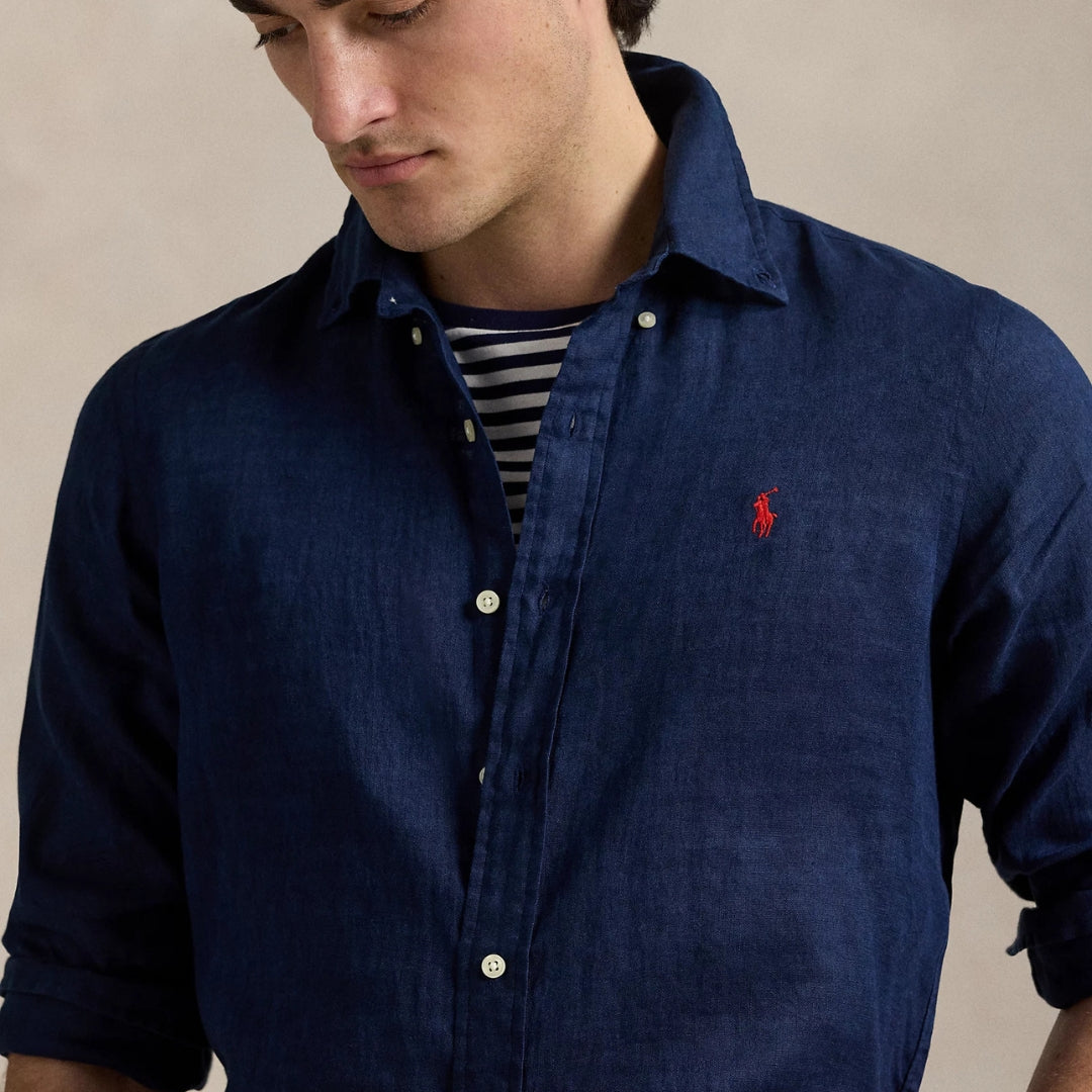 KIT RALPH L LINEN SHIRT [PAY 2 GET 5] + SUNGLASSES