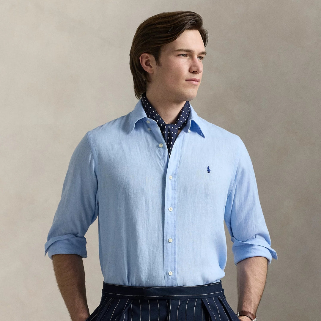 KIT RALPH L LINEN SHIRT [PAY 2 GET 5] + SUNGLASSES