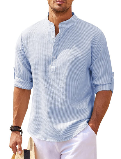 Cormac - Blokes' Long Sleeve Chill Linen Shirt