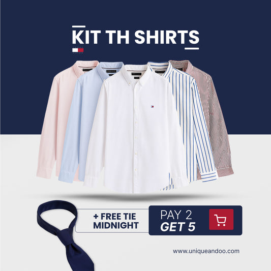 KIT TM SHIRTS [PAY 2 GET 5] + FREE TIE