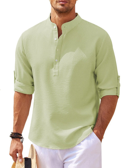 Cormac - Blokes' Long Sleeve Chill Linen Shirt